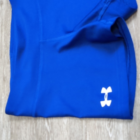 Under Armour Girls Spandex Training Shorts Gymnastics Running Active Wear Medium - Picture 3 of 11